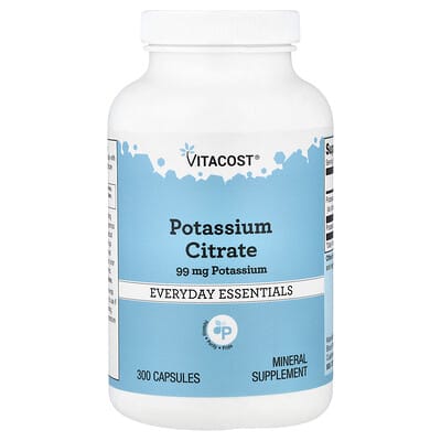Potassium Citrate, 99 mg, 300 Capsules
