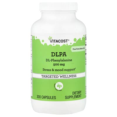 Аминокислоты DLPA 500 mg, 300 Capsules