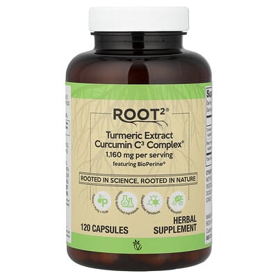 Экстракт куркумы Root2® Curcumin C3 Complex®, 120 капсул
