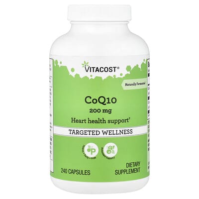 Vitacost CoQ10, 200 mg, 240 капсул