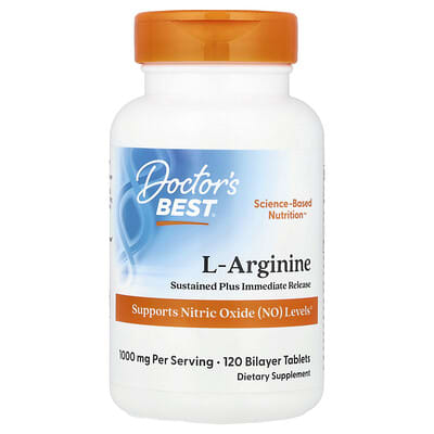 L-Arginine, 120 двухслойных таблеток (500 mg на таблетку)