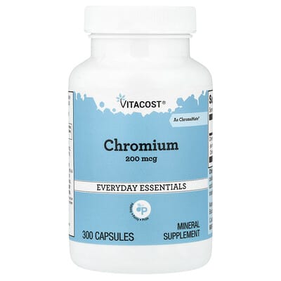 Хром Chromium 200 mcg 300 капсул