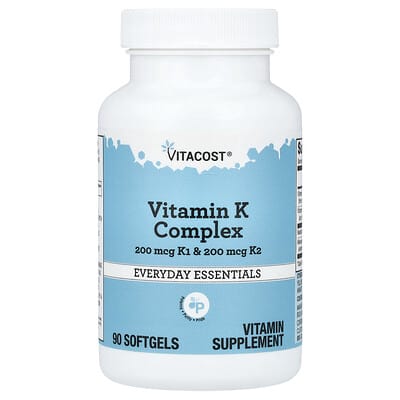 Vitacost витаминный комплекс Vitamin K, 90 мягких капсул