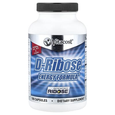 Vitacost D-Ribose Energy Formula, 180 капсул
