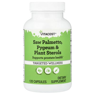 Saw Palmetto, Pygeum и растительные стеролы, 120 капсул