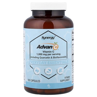 Synergy®, Advan-C® Including Quercetin & Bioflavonoids, 180 Capsules