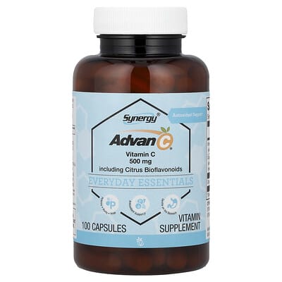 Synergy®, Advan-C® Including Citrus Bioflavonoids, 100 Capsules