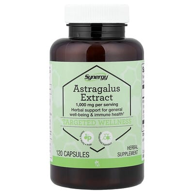 Synergy®, экстракт Astragalus, 120 капсул (500 mg на капсулу)