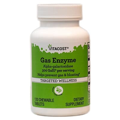 Gas Enzyme, 120 Chewable Tablets (5 mg per Tablet)