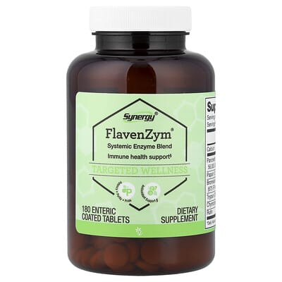 Synergy®, FlavenZym®, 180 кишечнорастворимых таблеток