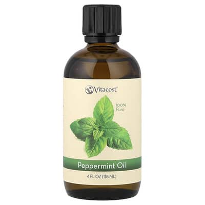 100% чистое масло перечной мяты, 4 fl oz (118 ml)