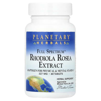 Экстракт Full Spectrum™ Rhodiola Rosea, 60 таблеток (327 mg на таблетку)