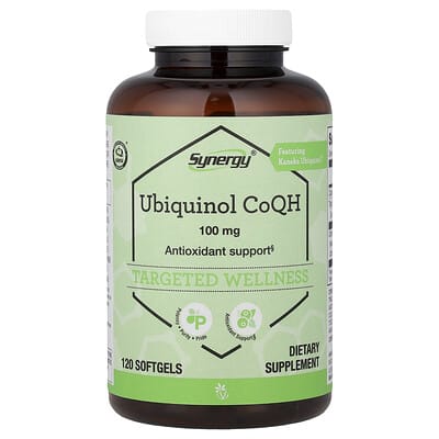 Synergy®, Ubiquinol CoQH, 100 mg, 120 мягких капсул