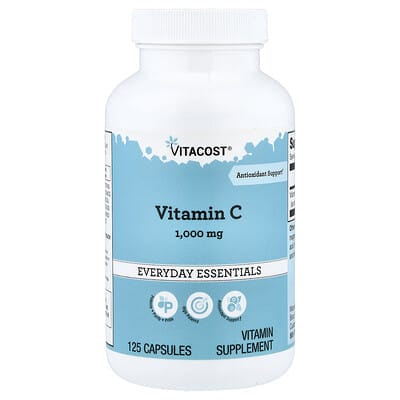 Vitamin C, 1,000 mg, 125 Capsules