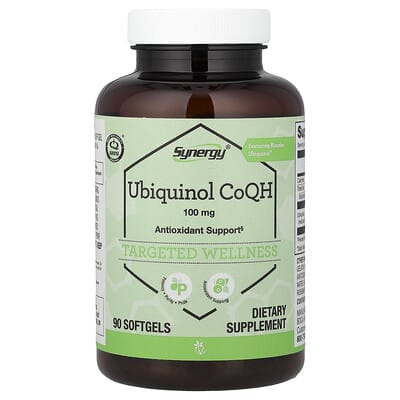 Убихинол Synergy®, CoQH, 100 mg, 90 Softgels