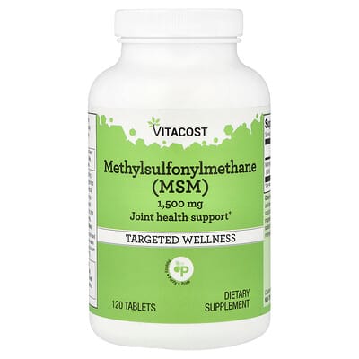 Methylsulfonylmethane (MSM), 1,500 mg, 120 таблеток