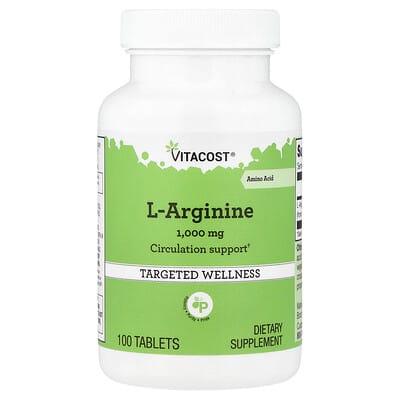 Vitacost L-Arginine, 1,000 mg, 100 таблеток