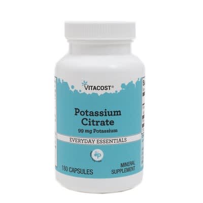 Everyday Essentials, Potassium Citrate, 99 mg, 180 Capsules