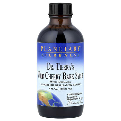 Сироп Dr. Tierra's Wild Cherry Bark Syrup™, 4 fl oz (118.28 ml)