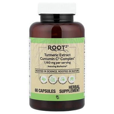 Root2® экстракт куркумы Curcumin C3 Complex®, 60 капсул