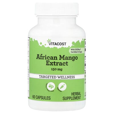 African Mango Extract, 150 mg, 60 Capsules