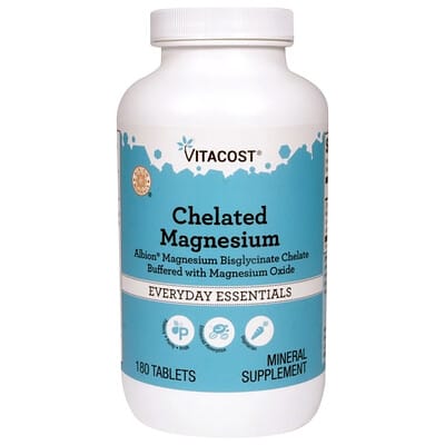 Chelated Magnesium, 180 Tablets
