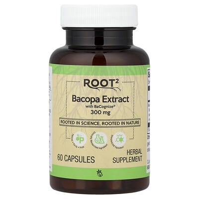 Root2 Экстракт бакопы BaCognize®, 300 mg, 60 капсул