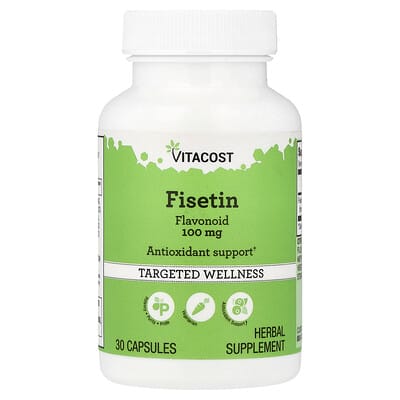 Fisetin Flavonoid, 100 mg, 30 капсул