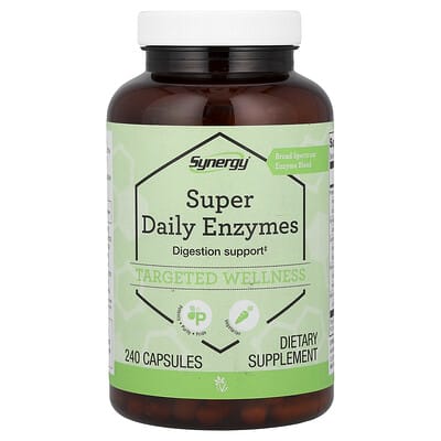 Synergy®, Super Daily Enzymes, 240 капсул