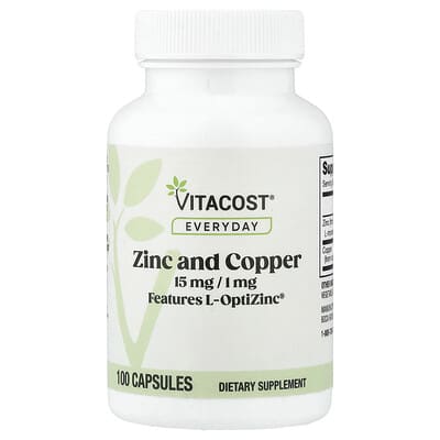 Everyday, Zinc and Copper, 100 Capsules