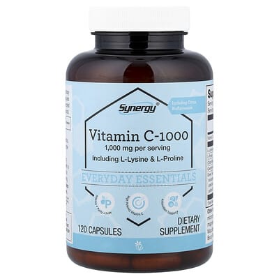 Synergy®, Vitamin C-1000, 120 Capsules