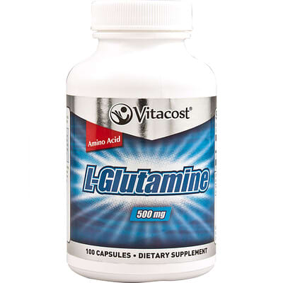 L-Glutamine, 500 mg, 100 капсул