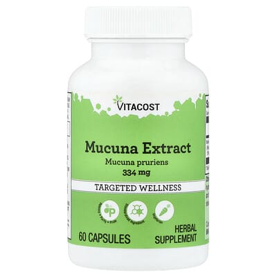 Экстракт Mucuna, 334 mg, 60 капсул