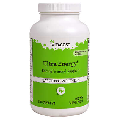 Ultra Energy с пыльцой и маточным желе, 270 капсул