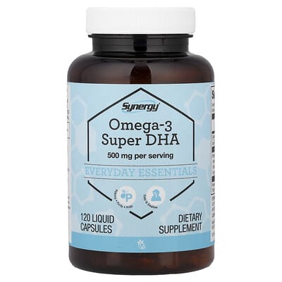 Synergy®, Omega-3 Super DHA, 120 жидких капсул
