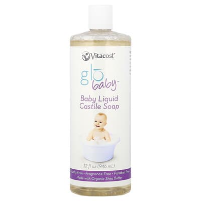 globaby™ Жидкое мыло Castile Fragrance Free 32 fl oz (946 ml)