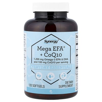 Synergy®, Mega EFA® + CoQ10, 120 мягких капсул