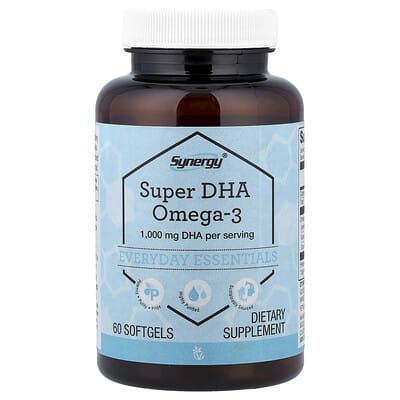 Synergy®, Super DHA Omega-3, 60 Softgels