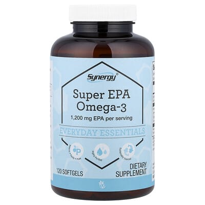Synergy®, Super EPA Omega-3, 120 мягких капсул