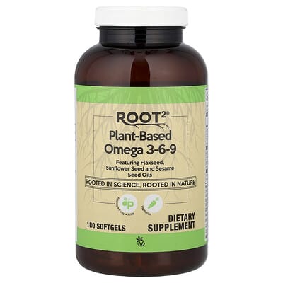 Root2® Plant-Based Omega 3-6-9 180 Softgels Vitacost