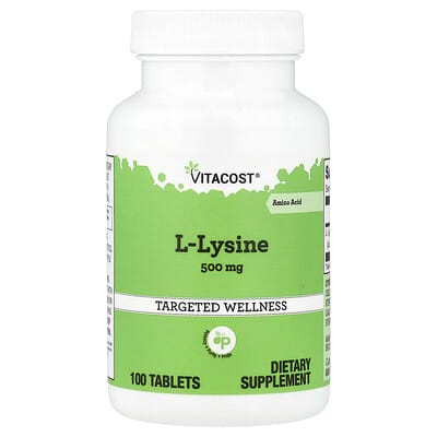 L-Lysine, 500 mg, 100 таблеток