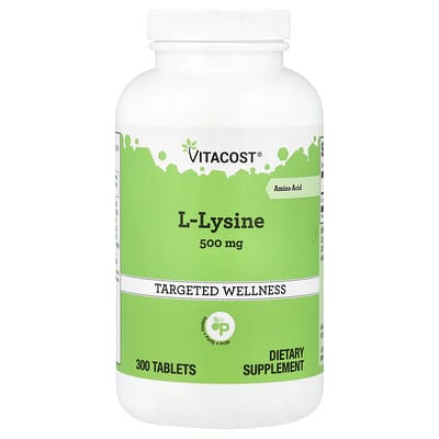 L-Lysine, 500 mg, 300 таблеток