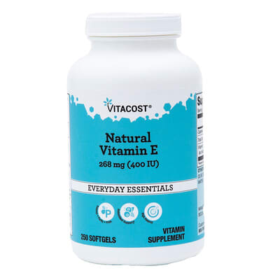 Everyday Essentials, Natural Vitamin E, 268 mg (400 IU), 250 Softgels
