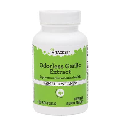 Odorless Garlic Extract, 100 Softgels (5 mg per Softgel)