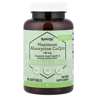 БАД Synergy Maximum Absorption CoQ10 100 mg 60 Softgels