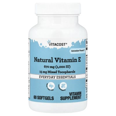 Natural Vitamin E, 60 Softgels