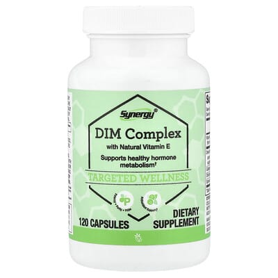 Synergy DIM Complex с натуральным витамином E, 120 капсул