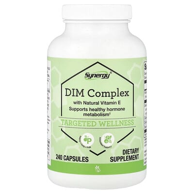 Synergy DIM Complex с натуральным витамином E, 240 капсул