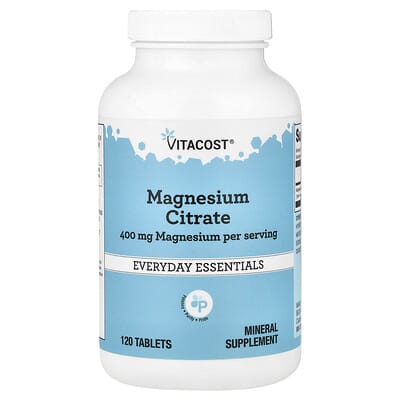 Magnesium Citrate, 120 Tablets (200 mg per Tablet)