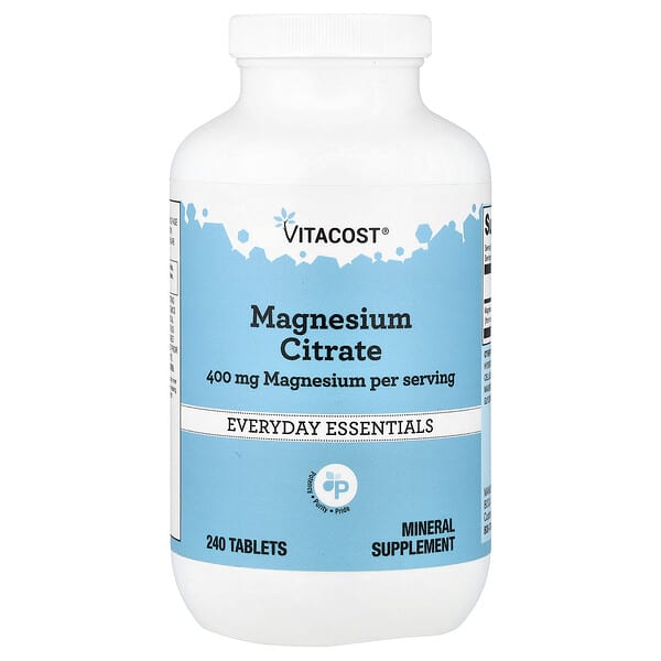 Magnesium Citrate, 240 Tablets (200 mg per Tablet)